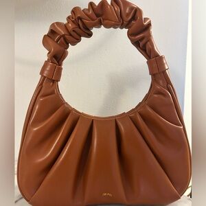 JW PEI Brown Gabbi Ruched Hobo Handbag